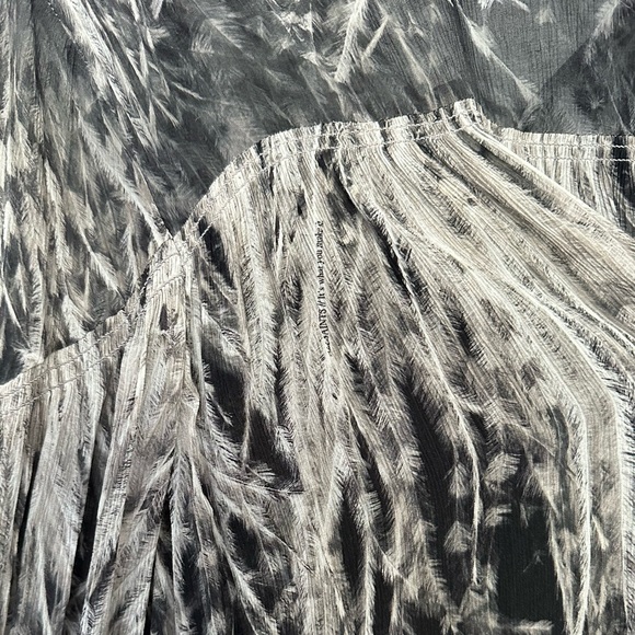 All Saints Feather-print Woven dress - Picture 12 of 15